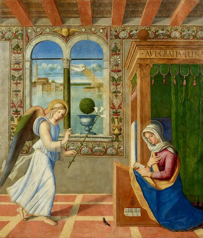 Die Verkündigung, 1504 von Francesco di Simone da Santacroce