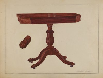 Kartentisch von Francis Borelli