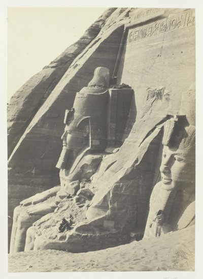 Abu Simbel, Nubien, 1857 von Francis Frith