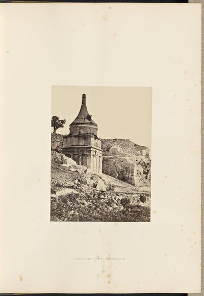 Absaloms Grab, Jerusalem von Francis Frith