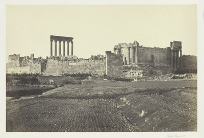 Baalbek, vom Süden von Francis Frith