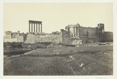Baalbec, von Süden, 1857 von Francis Frith
