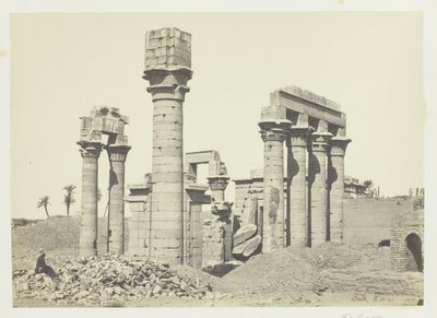 Kleopatras Tempel in Erment, nahe Theben von Francis Frith