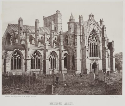 Melrose Abbey, ca. 1857 von Francis Frith