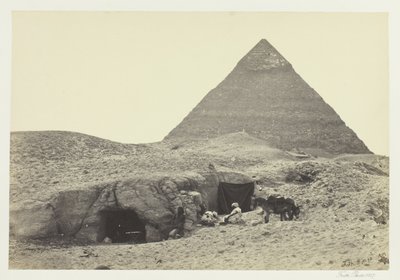 Felsengräber und Belzonis Pyramide, Gizeh von Francis Frith