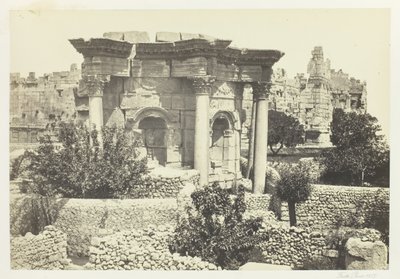 Der runde Tempel, Baalbek, 1857 von Francis Frith