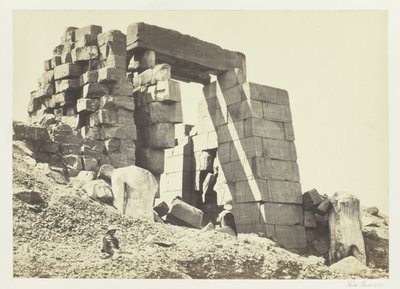 Der Granitpylon, Theben von Francis Frith