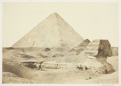 Die Sphinx und die Große Pyramide von Francis Frith