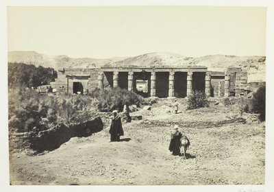 Der Tempel von Goorneh, Theben, 1857 von Francis Frith