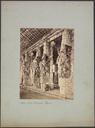 Trichinopoly Pferdehof, 1850er-1870er Jahre von Francis Frith and Co.