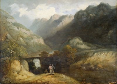 Pont Aberglaslyn, 1770-1840 von Francis Nicholson