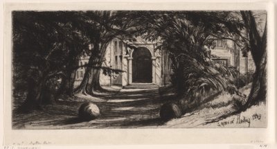 Mytton Hall von Francis Seymour Haden (Sir) (signed by artist)