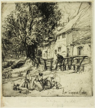 Kew Side, ein Fragment von Francis Seymour Haden
