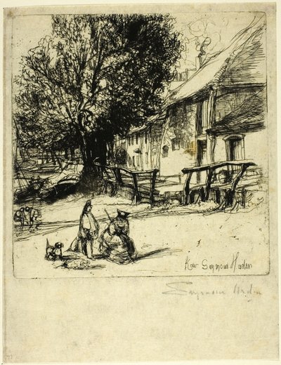 Kew Side, ein Fragment von Francis Seymour Haden