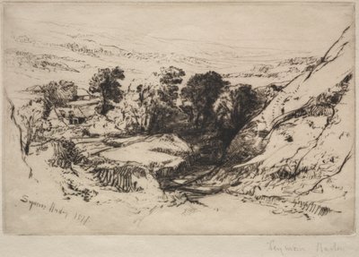 Nine Barrow Down von Francis Seymour Haden