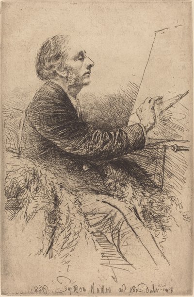 Selbstporträt am Staffelei von Francis Seymour Haden