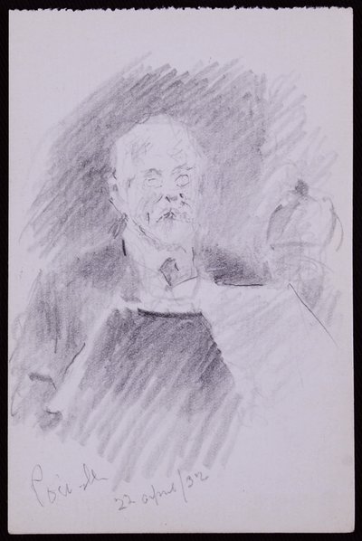 Porträt von Alfred Powell von Francis Wilfred Lawson