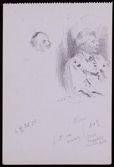 Porträt von Basil Oliver von Francis Wilfred Lawson