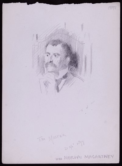Porträt von Mervyn Macartney von Francis Wilfred Lawson