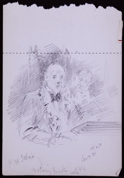 Porträt von RW Schultz Weir von Francis Wilfred Lawson