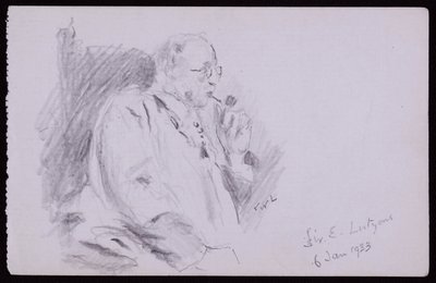 Porträt von Sir Edwin Lutyens von Francis Wilfred Lawson
