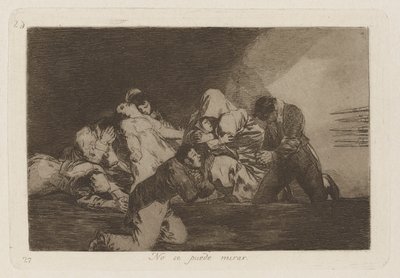 No se puede mirar (Man kann nicht) von Francisco de Goya