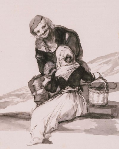 Hüte dich vor dem Rat (beschnitten) von Francisco de Goya