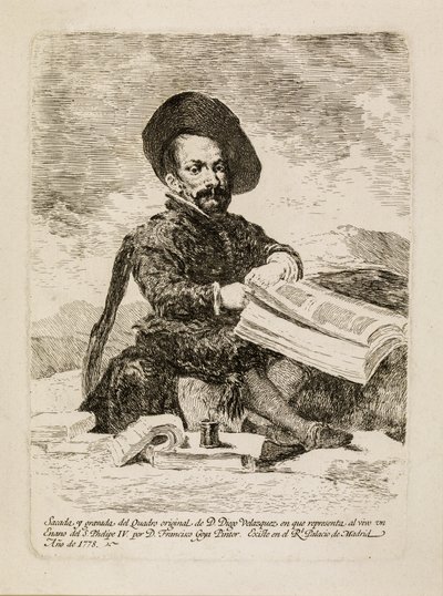 Ein Zwerg [El Primo] von Francisco de Goya