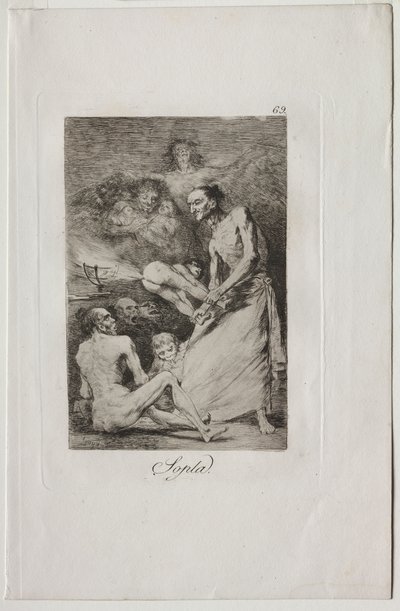 Caprichos: Blase! von Francisco de Goya