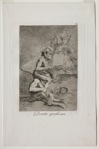 Caprichos: Frommer Beruf von Francisco de Goya