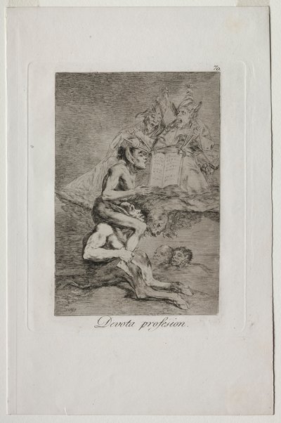 Caprichos: Fromme Berufung von Francisco de Goya