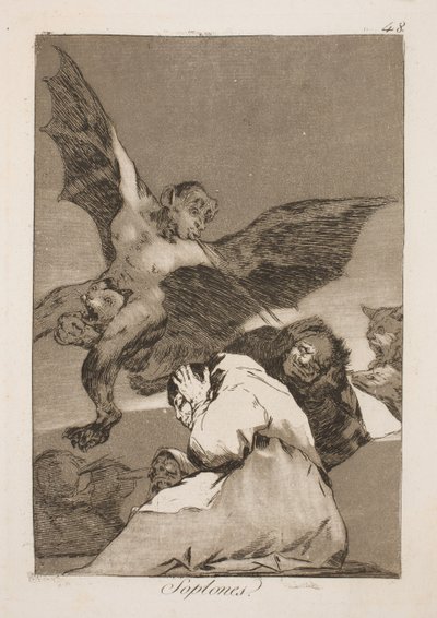 Sie blasen ihnen in die Ohren von Francisco de Goya