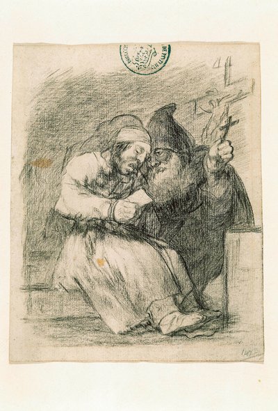Er hilft ihm, gut zu sterben von Francisco de Goya