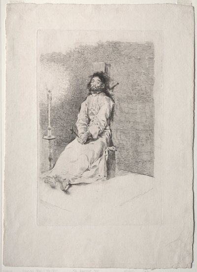 Der Erdrosselte von Francisco de Goya