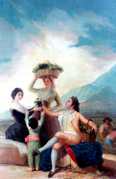 Die Weinlese, 1786-1787 von Francisco de Goya