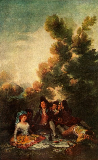Das Picknick, 1785-1790, 1938 von Francisco de Goya