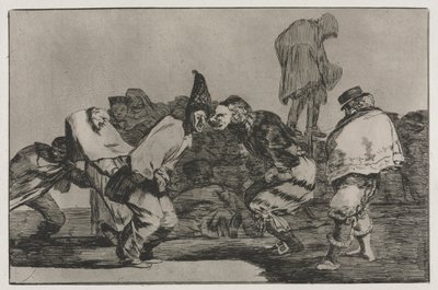 Die Sprichwörter: Karnevalsnarrheit, 1864 von Francisco de Goya