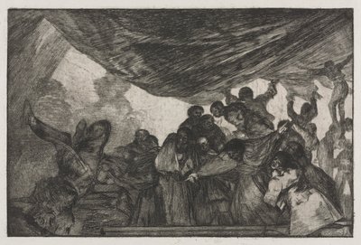 Die Sprichwörter: Klare Torheit von Francisco de Goya