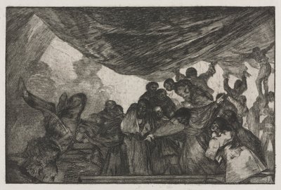 Die Sprichwörter: Klare Torheit, 1864 von Francisco de Goya