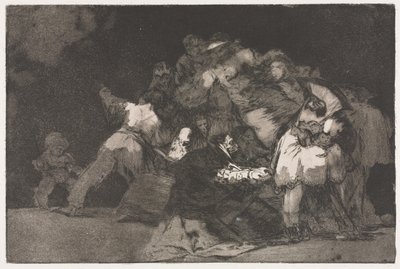 Die Sprichwörter: Allgemeine Torheit von Francisco de Goya