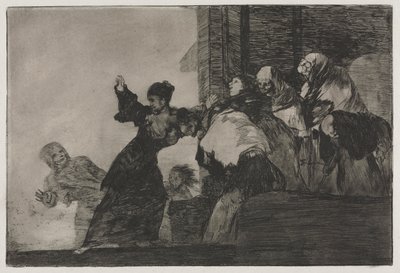 Die Sprichwörter: Arme Torheit von Francisco de Goya