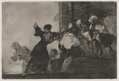 Die Sprichwörter: Arme Torheit, 1864 von Francisco de Goya