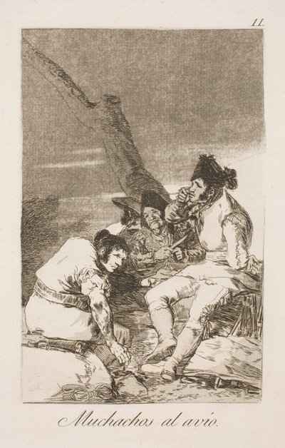 An die Arbeit, Jungs von Francisco de Goya