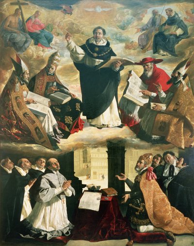 Die Apotheose des Heiligen Thomas von Aquin von Francisco de Zurbaran