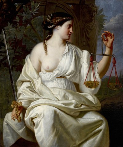 Gerechtigkeit, spätes 17. Jahrhundert von Franco Flemish School
