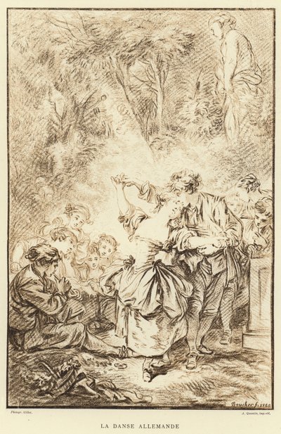 Der deutsche Tanz von Francois (after) Boucher