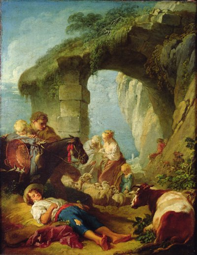 Pastorale Szene von François Boucher