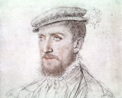 Gaspard de Coligny (1519-1572) (Zeichnung) von François Clouet