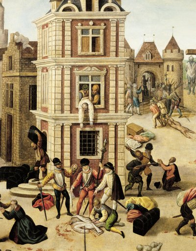 Schweiz, Lausanne, Bartholomäusnacht, Nahaufnahme von Francois Dubois