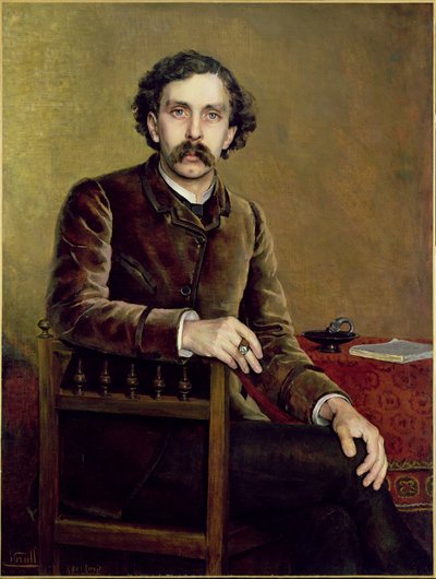 Porträt von Stephane Mallarme von Francois Nardi